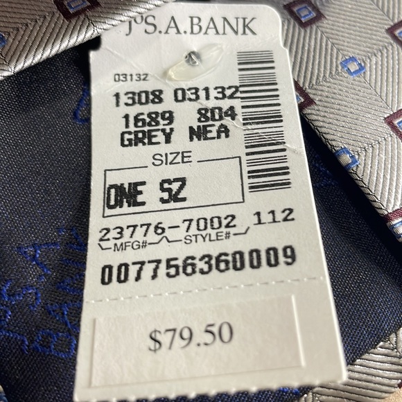 Jos. A. Bank 100% Silk Men’s tie NWT - Picture 5 of 5